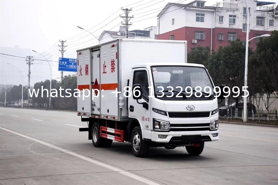 跃进柴油版易燃气体厢式运输车厂家，3.4m 厢长跃进蓝牌易燃气体运输车价格， 厂家直销国六蓝牌小跃进易燃气体厢式运输车