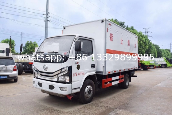 东风D6国六4.2米厢式运输车， 国六东风D6 爆破器材厢式运输车直销，