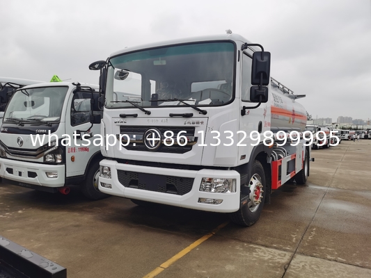 国六东风D9 10T油罐车厂家直销， 热销东风D9 12.7方10T 大容量加油车价格， 厂家直销油罐车