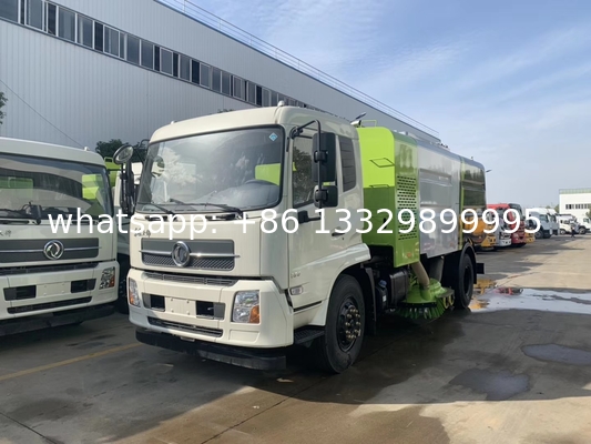 天锦干湿两用扫路车（吸尘车）价格， 中国制造程力威牌CLW5180TXCD6型吸尘车厂家生产销售， 国六东风天锦8方道路吸尘车，晨风制造道路清扫车价格
